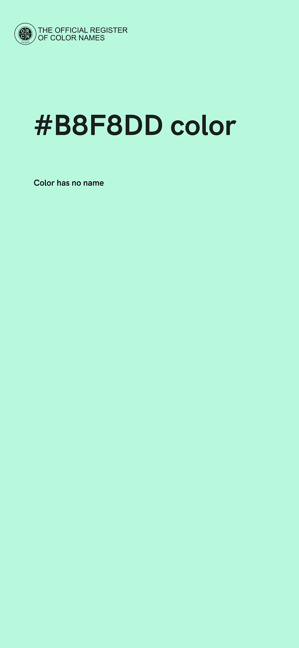 #B8F8DD color image