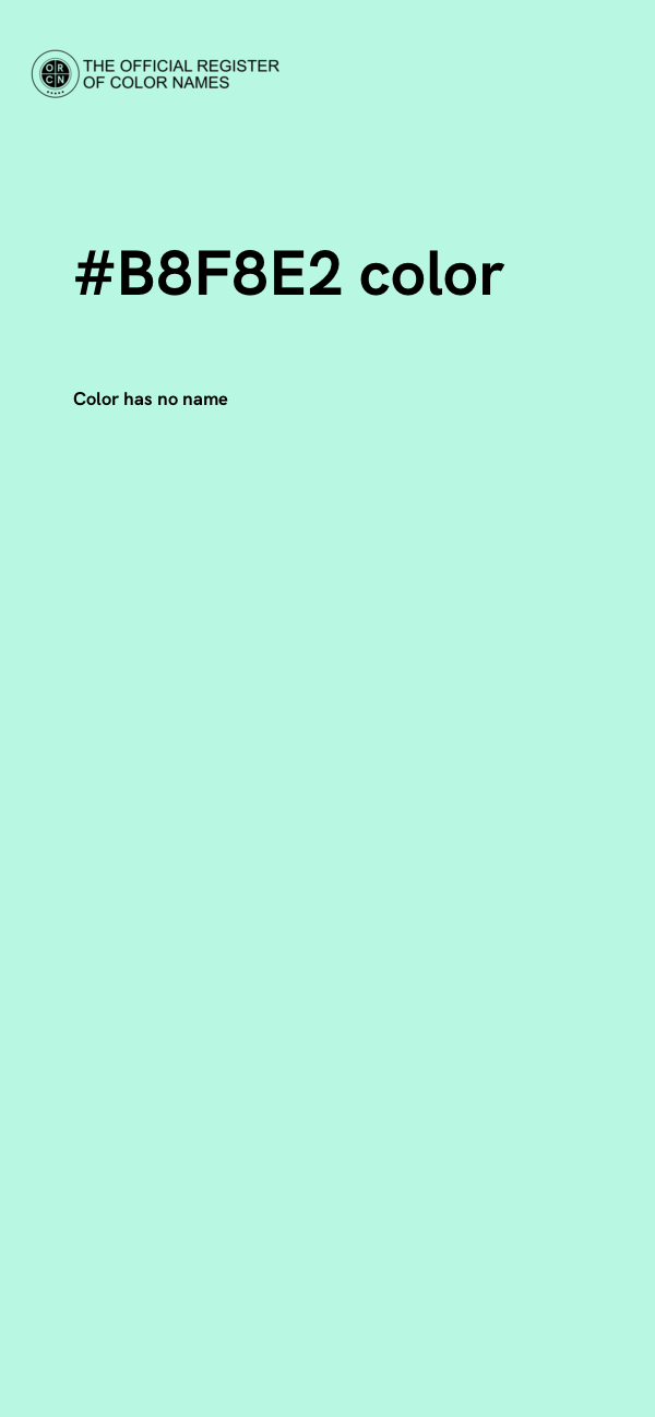 #B8F8E2 color image
