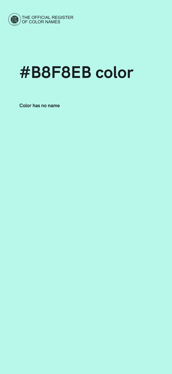 #B8F8EB color image