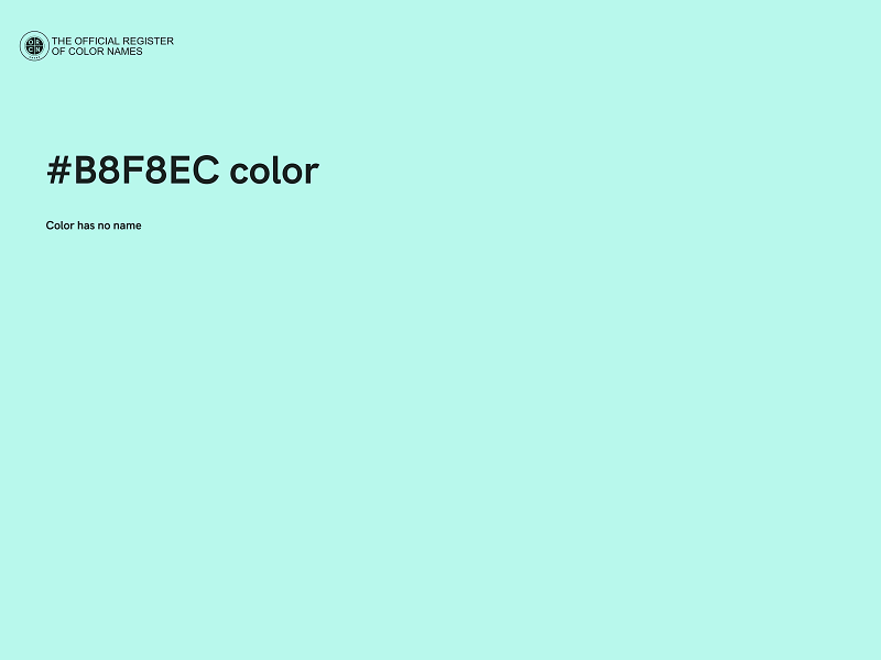 #B8F8EC color image