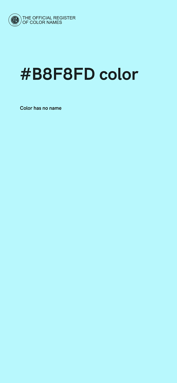 #B8F8FD color image
