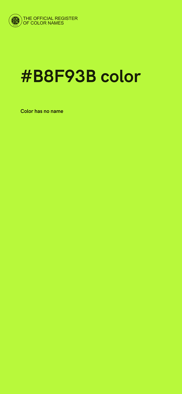 #B8F93B color image