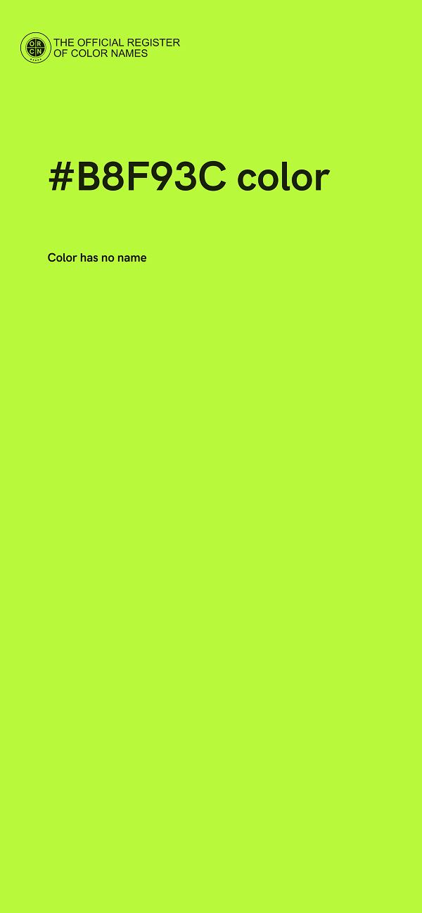 #B8F93C color image