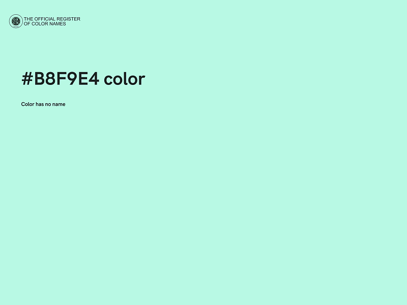 #B8F9E4 color image