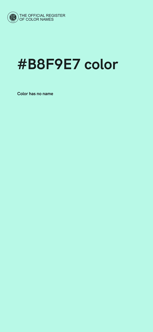 #B8F9E7 color image