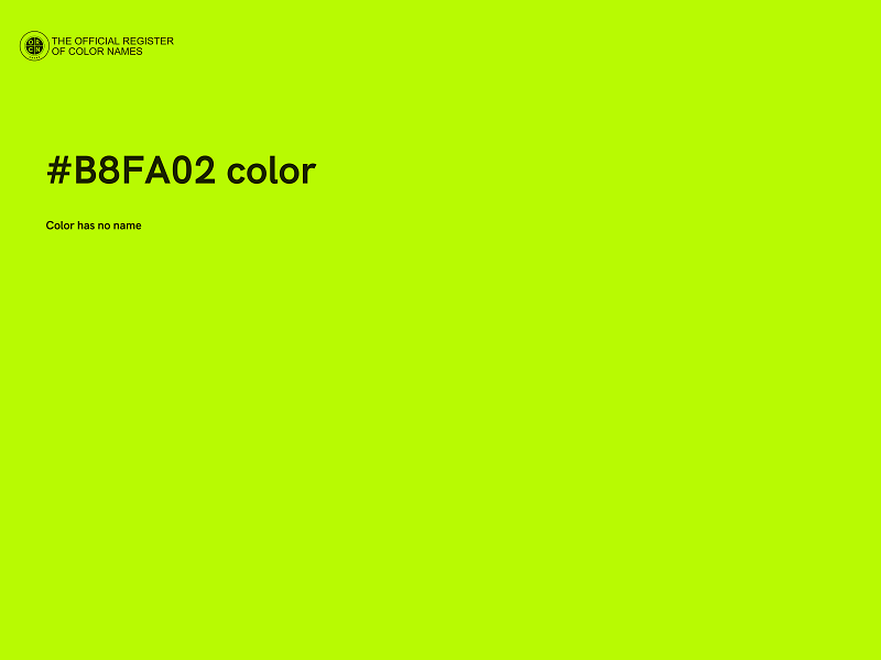 #B8FA02 color image