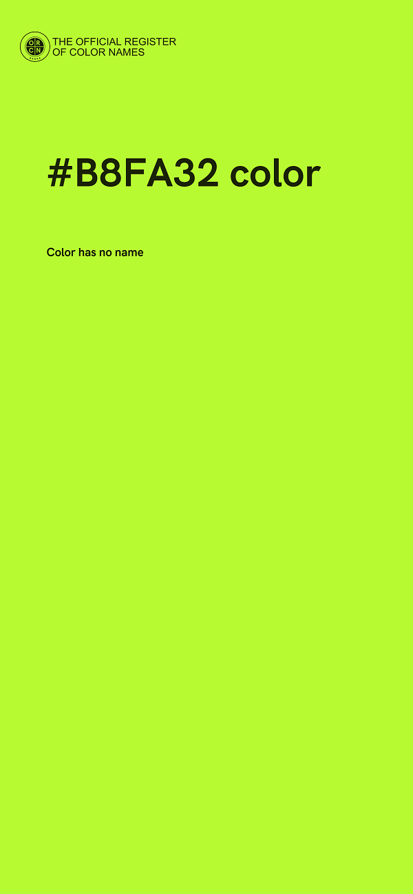 #B8FA32 color image