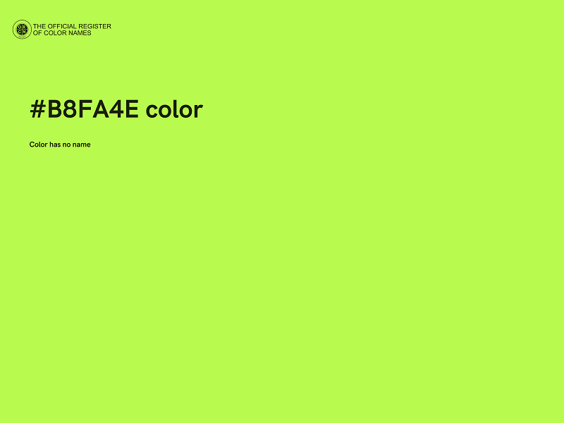 #B8FA4E color image