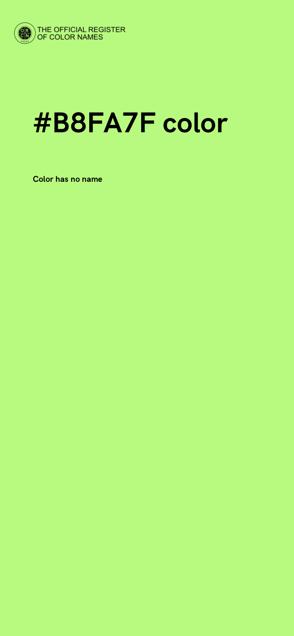 #B8FA7F color image