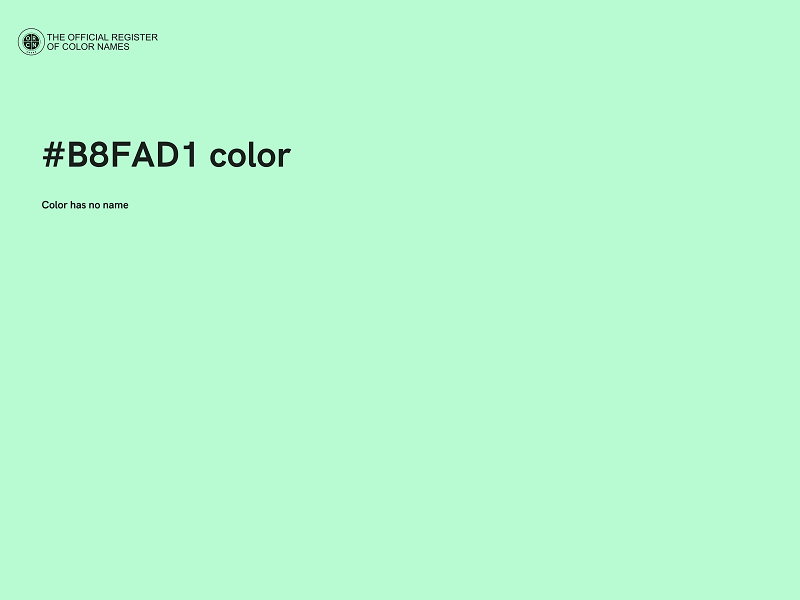 #B8FAD1 color image