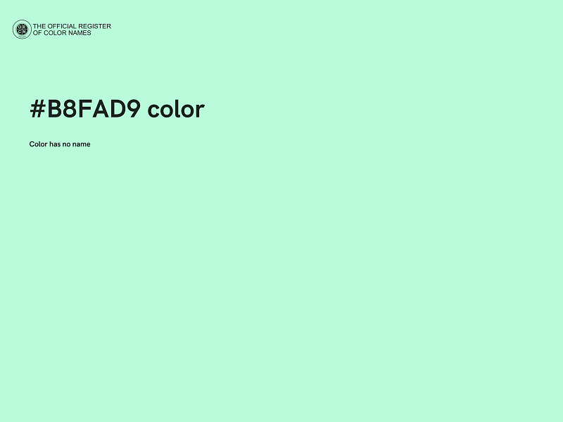 #B8FAD9 color image
