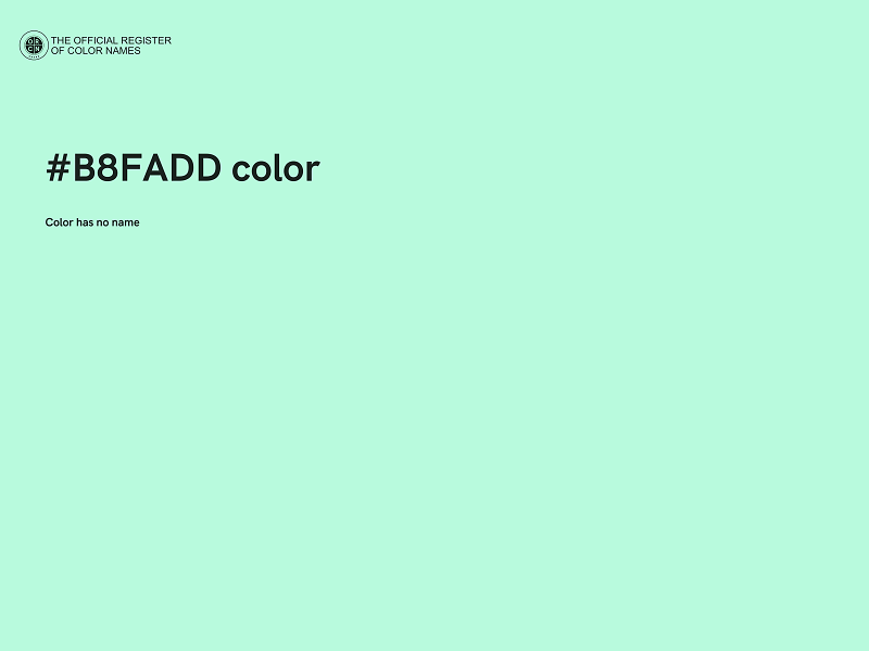 #B8FADD color image