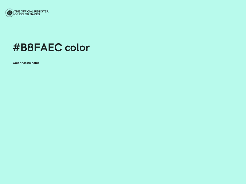 #B8FAEC color image