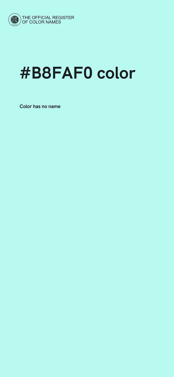 #B8FAF0 color image