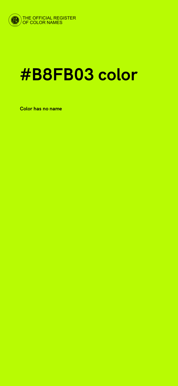 #B8FB03 color image
