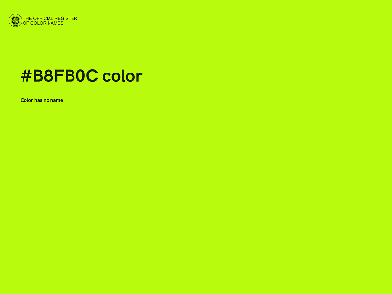 #B8FB0C color image