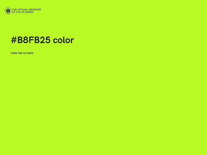#B8FB25 color image
