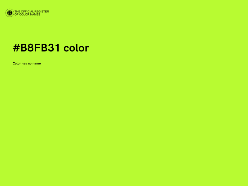 #B8FB31 color image