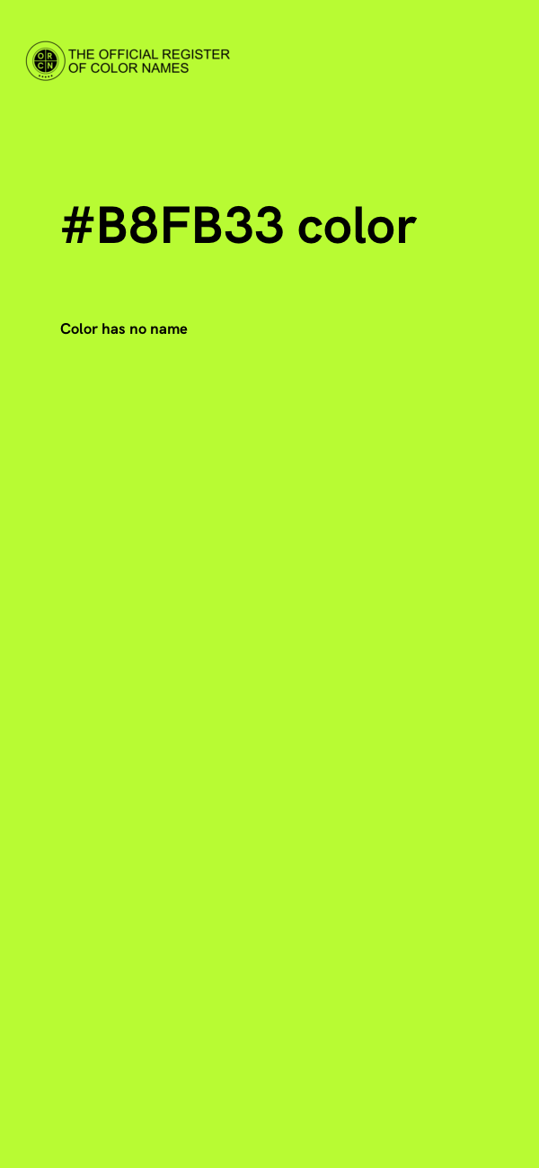 #B8FB33 color image