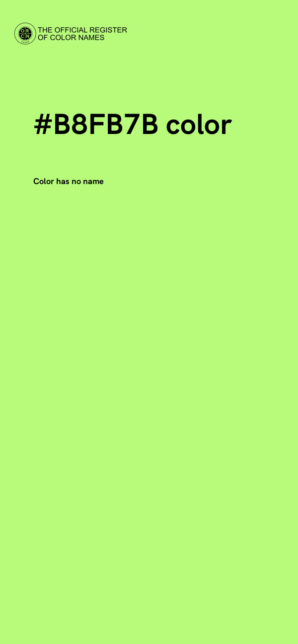 #B8FB7B color image