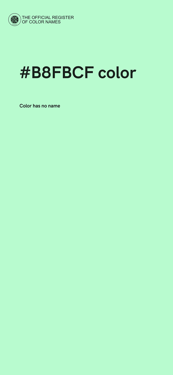#B8FBCF color image