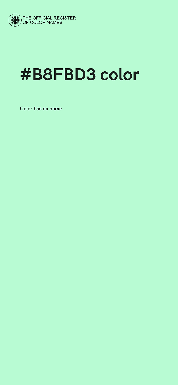 #B8FBD3 color image