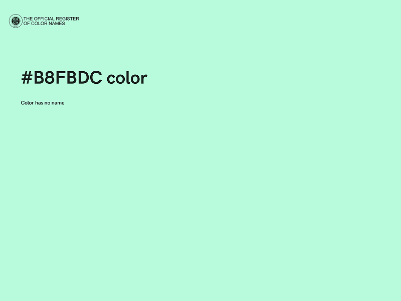 #B8FBDC color image