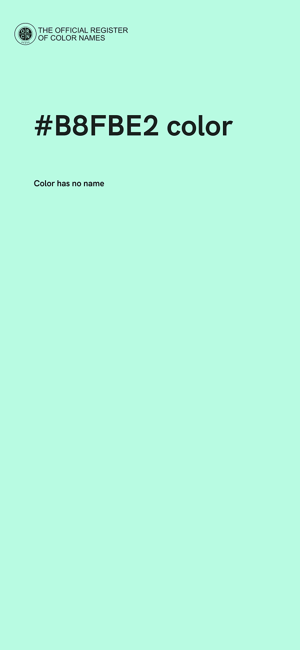 #B8FBE2 color image
