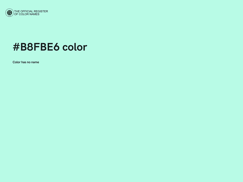 #B8FBE6 color image