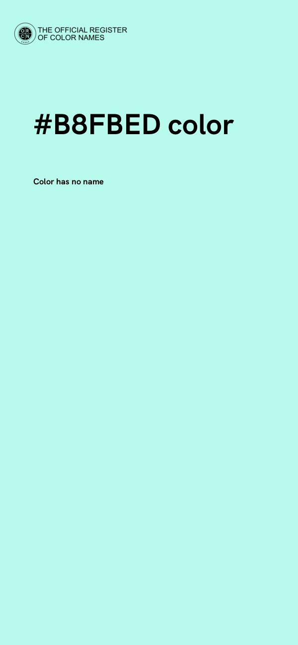 #B8FBED color image