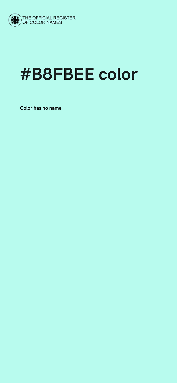 #B8FBEE color image