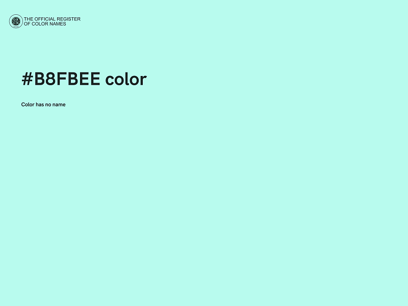 #B8FBEE color image