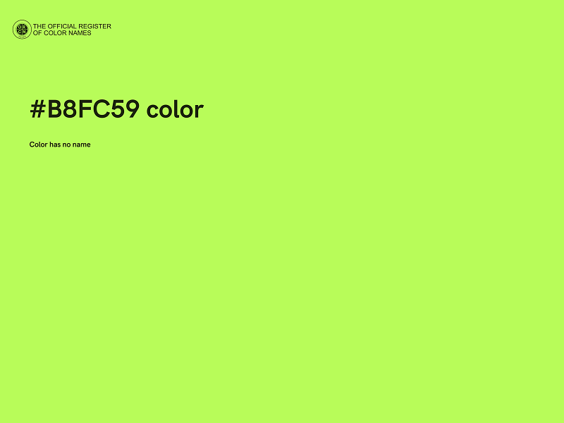 #B8FC59 color image