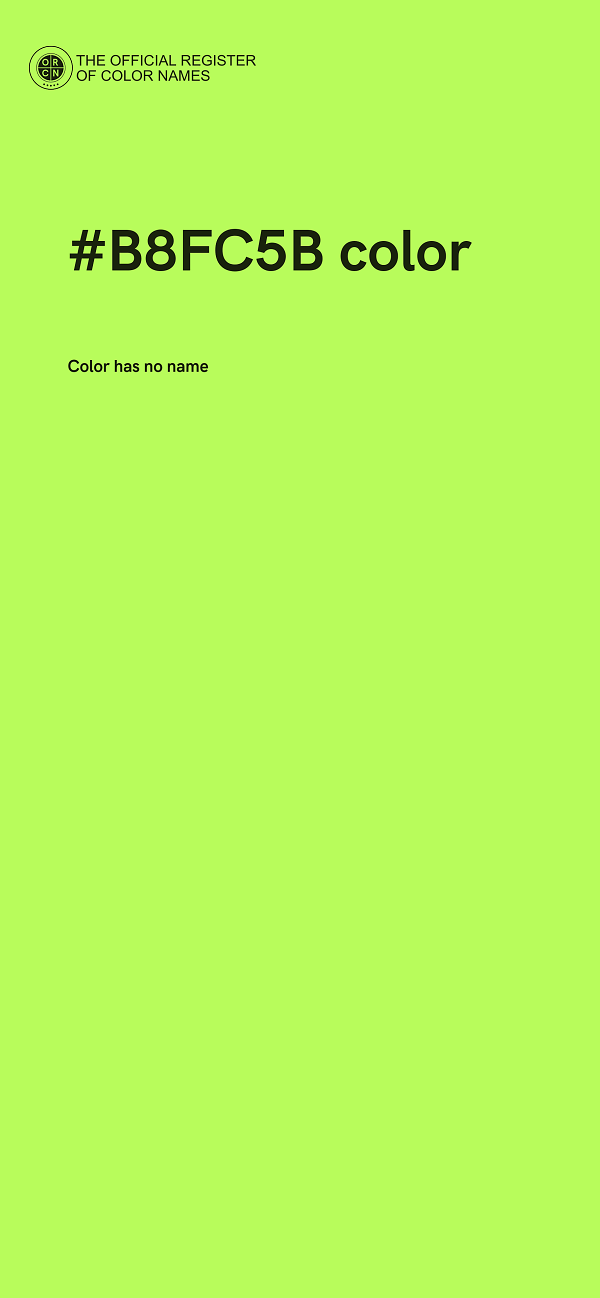 #B8FC5B color image