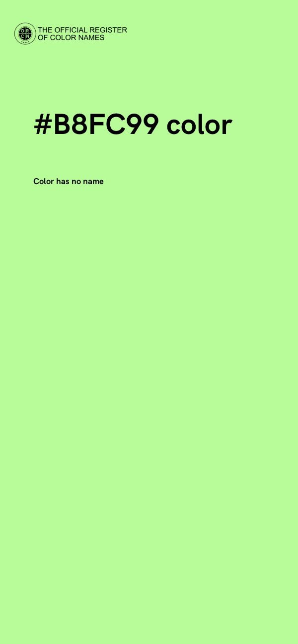 #B8FC99 color image