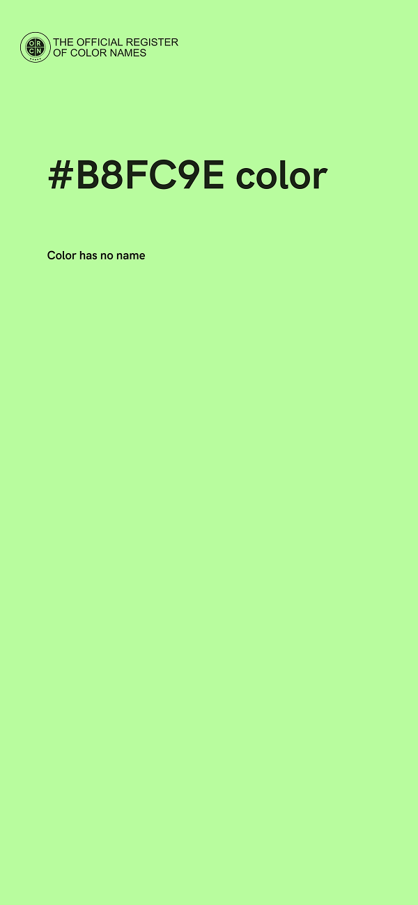 #B8FC9E color image