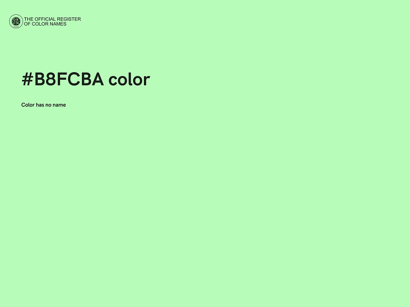 #B8FCBA color image