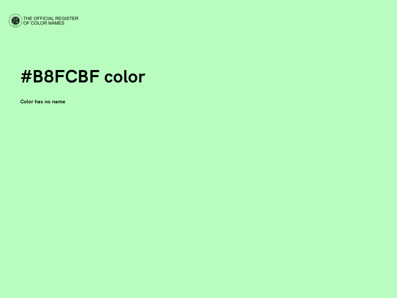 #B8FCBF color image