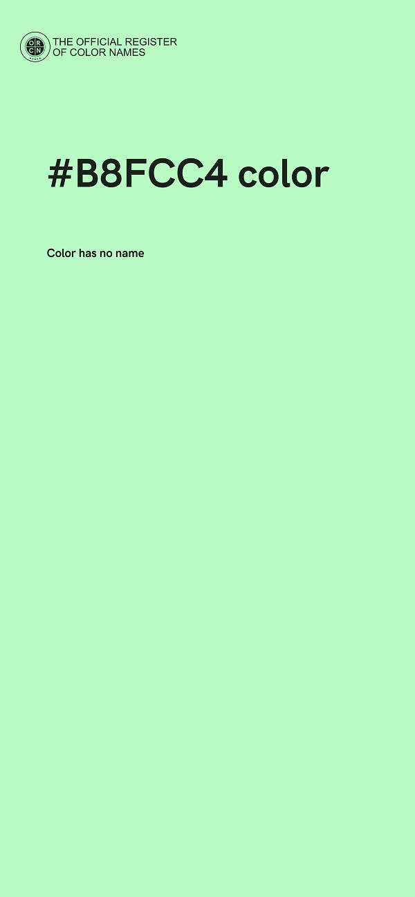 #B8FCC4 color image