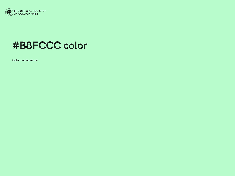 #B8FCCC color image