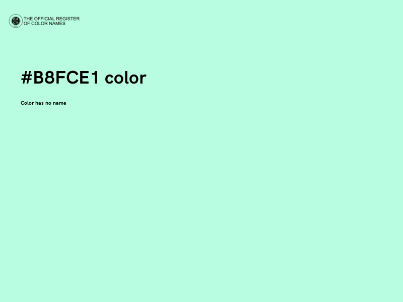 #B8FCE1 color image