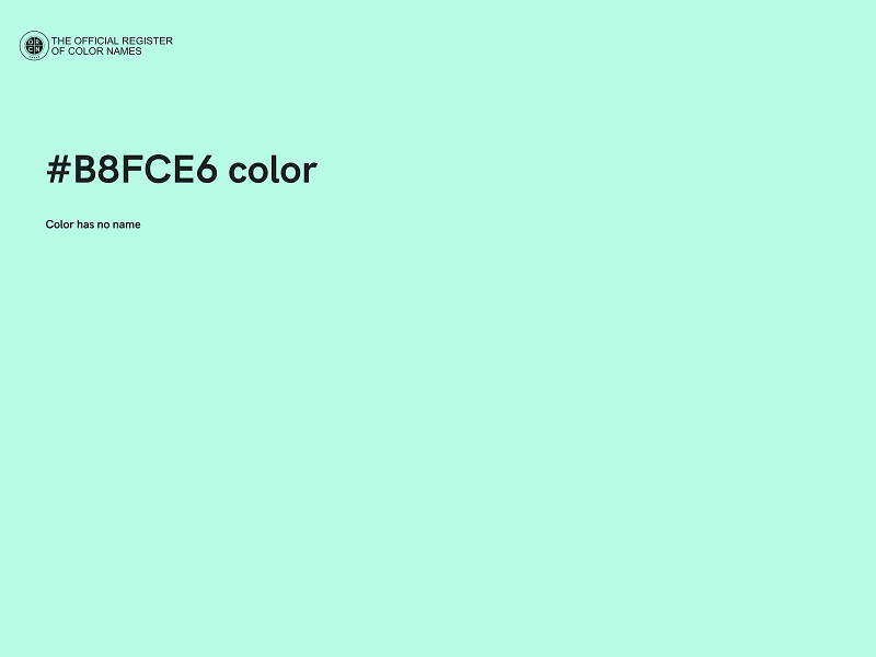 #B8FCE6 color image