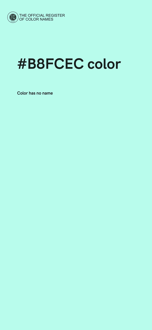 #B8FCEC color image