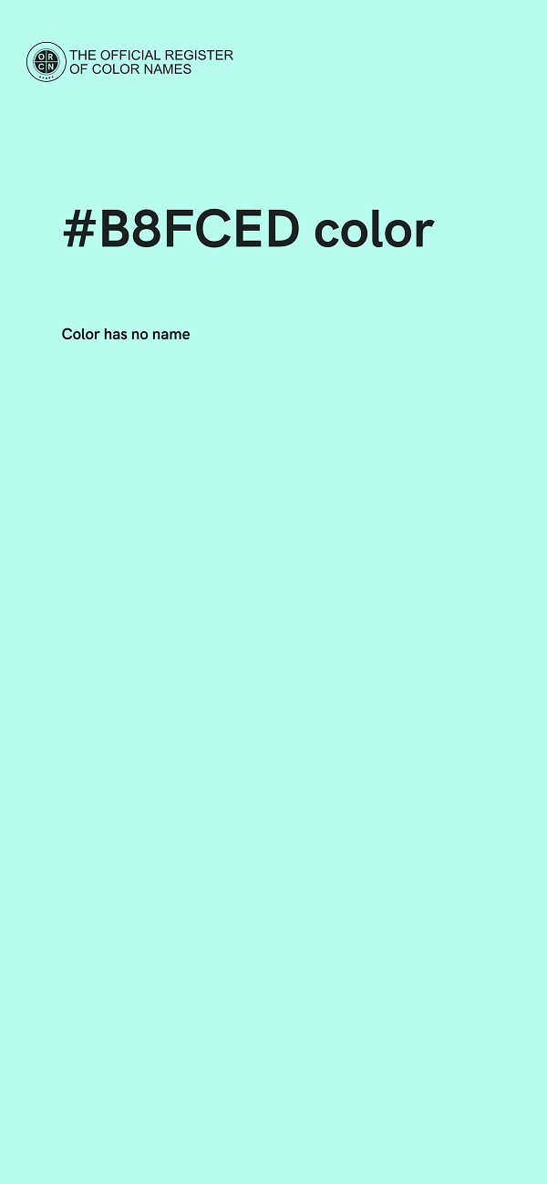 #B8FCED color image