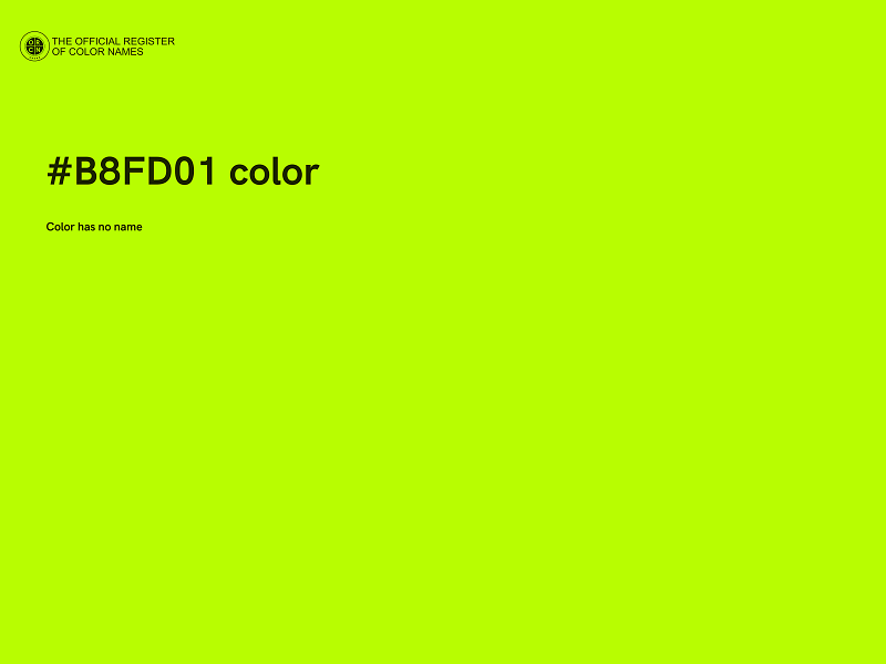 #B8FD01 color image