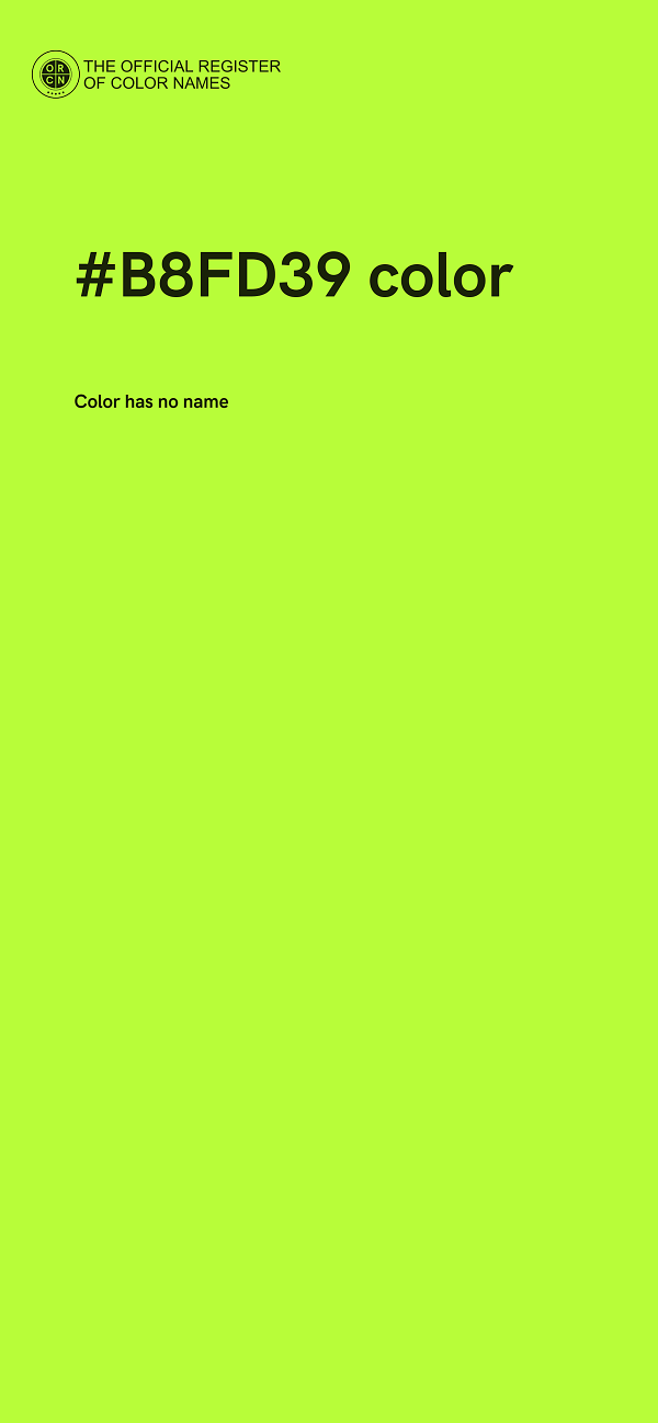 #B8FD39 color image