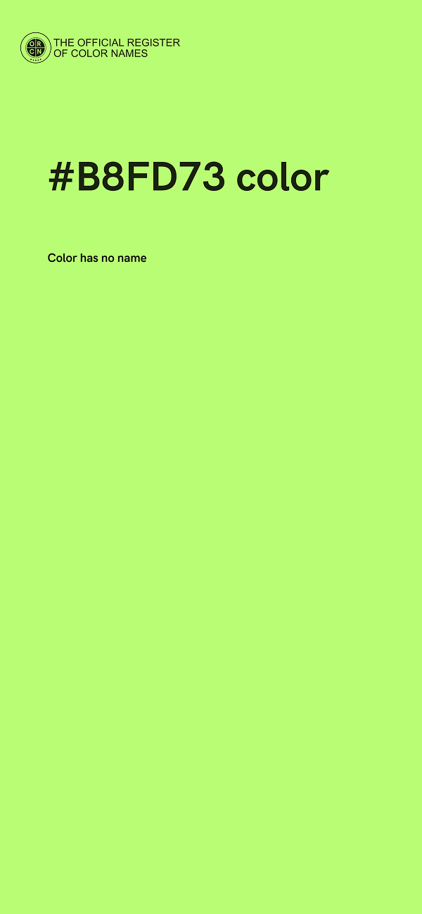 #B8FD73 color image
