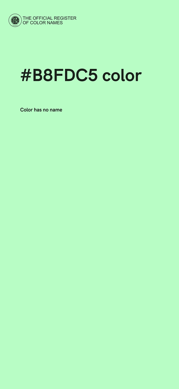 #B8FDC5 color image