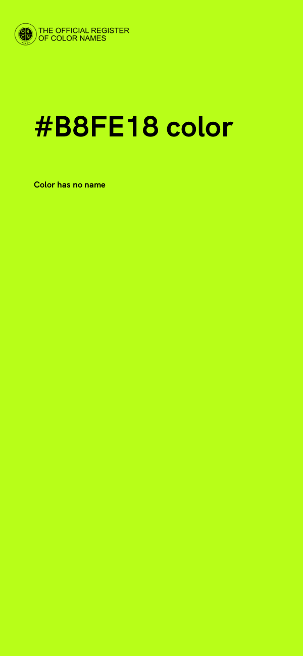 #B8FE18 color image