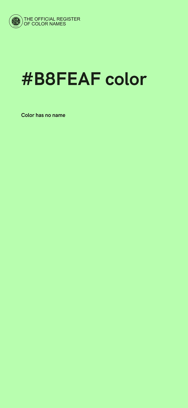 #B8FEAF color image